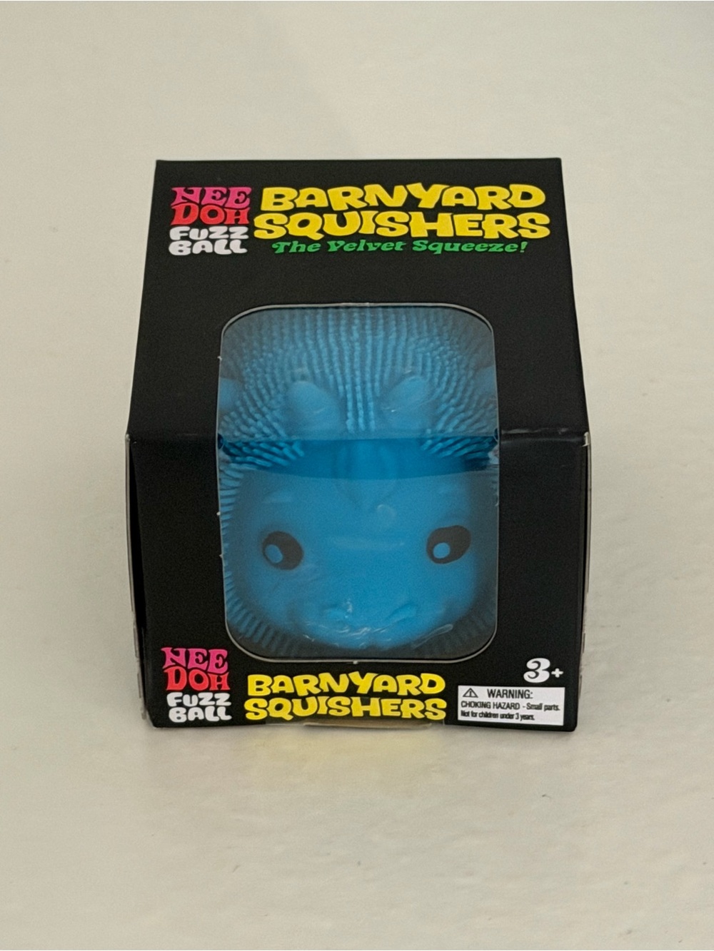 Needoh Barnyard Squisher Blue Pig